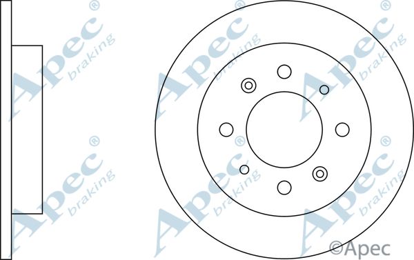 APEC BRAKING Тормозной диск DSK2296